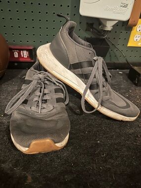 adidas Gray Athletic Running Sneakers 9